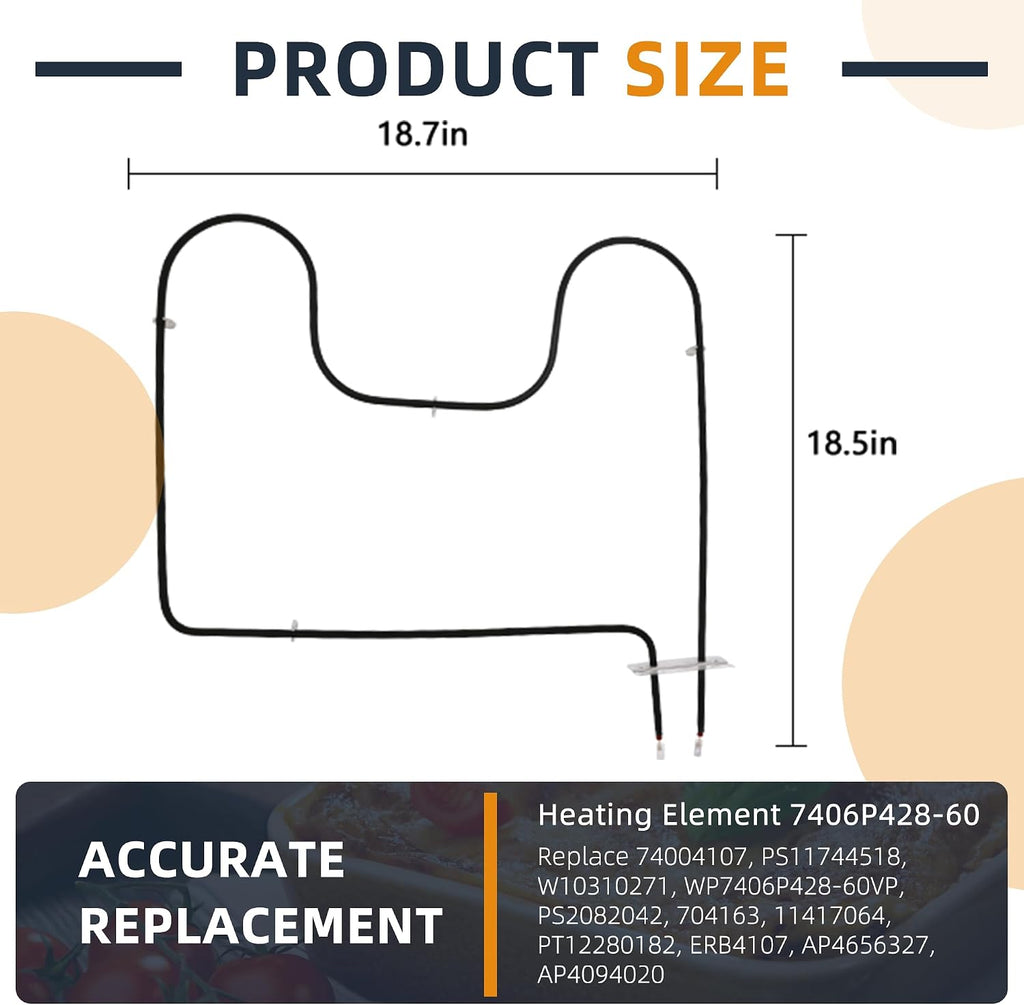 W10310271 Oven Heating Element 7406P428-60 Lower Bake Element