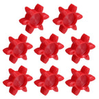 uxcell 8pcs GS19 Coupling Insert, Urethane Flexible Solid Type Jaw Coupling Center Insert for L-Jaw Couplings L-Jaw Couplers Set, Red