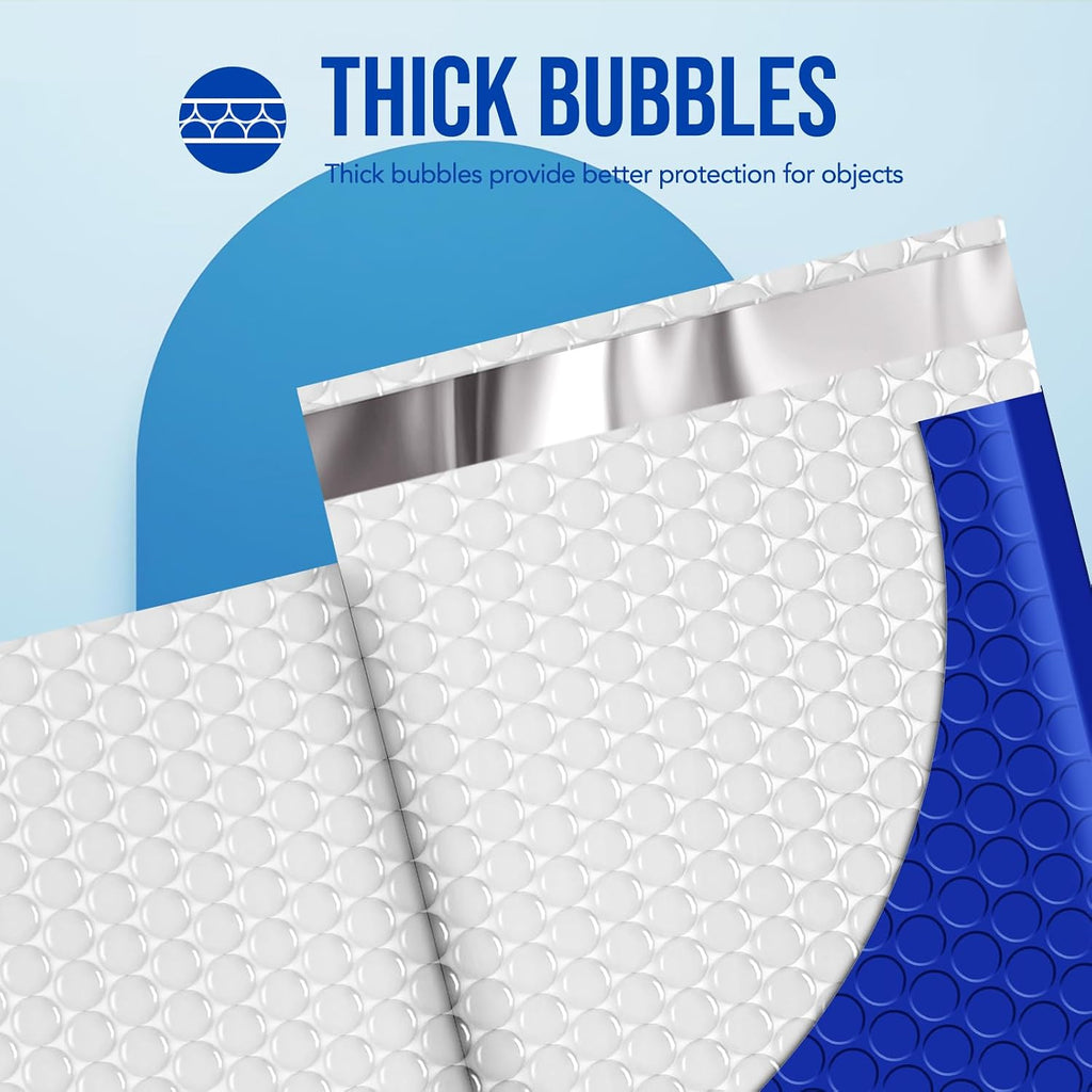 Large Bubble Mailers 10.5x16" 40 Pack Self Seal Padded Envelopes