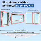 AC Window Seal Kit 157" for Casement Crank Out Windows, No-Drill