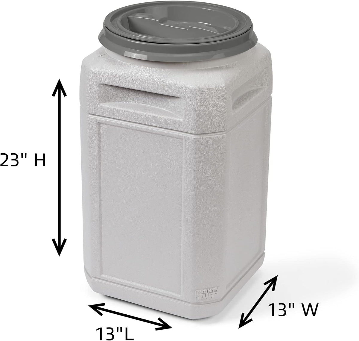 Airtight Dog Food Storage Container – 13 Gal, up to 54 lb Capacity – Cat and Dog Food Container with Twist Lid &
