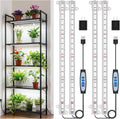 16in Plant Grow Light Strip, Full Spectrum for Indoor Plants 5V/2A | 120 LEDs 2 Bars 2 Pack, 6000K Growing Lamp with