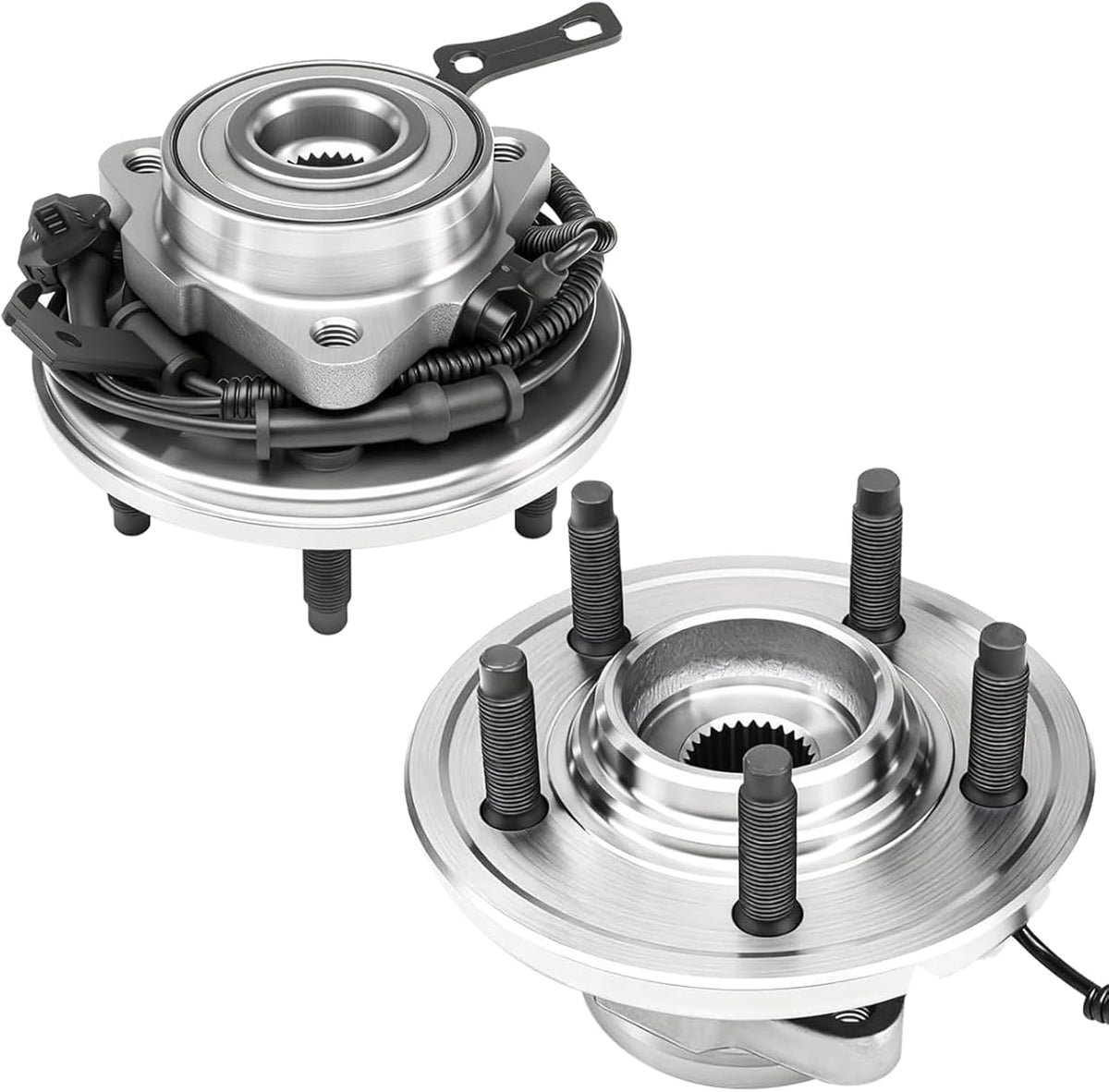 515078 Pair 2 Front Wheel Hub & Bearing Assembly for 2006-2010 Ford Explorer Mercury Mountaineer