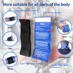 Reusable Gel Ice Pack 2 Piece Set Soft Cold Hot Compress Wraps with Straps