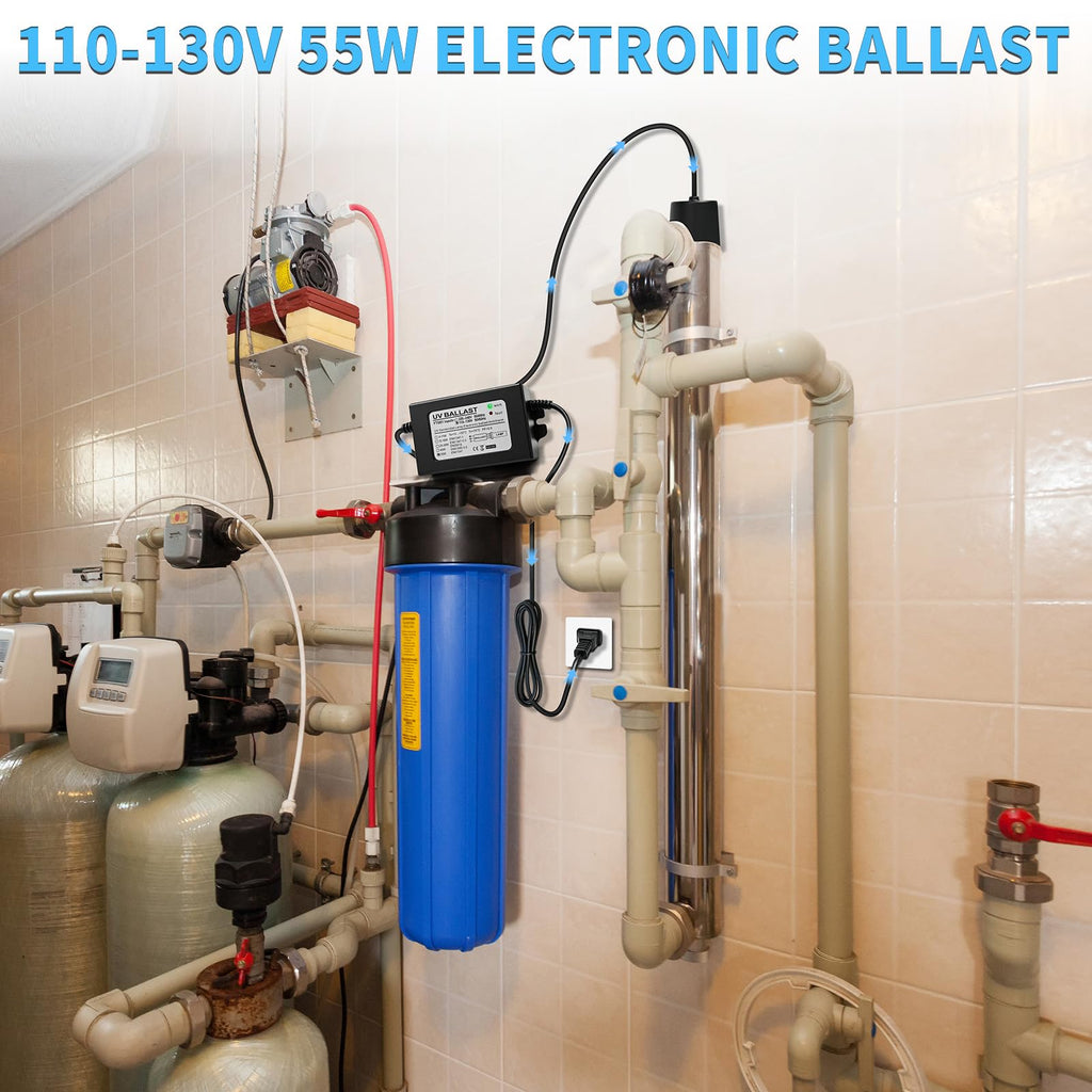 100-120V 55W Electronic Ballast Compatible with 12 GPM Ultraviolet UV