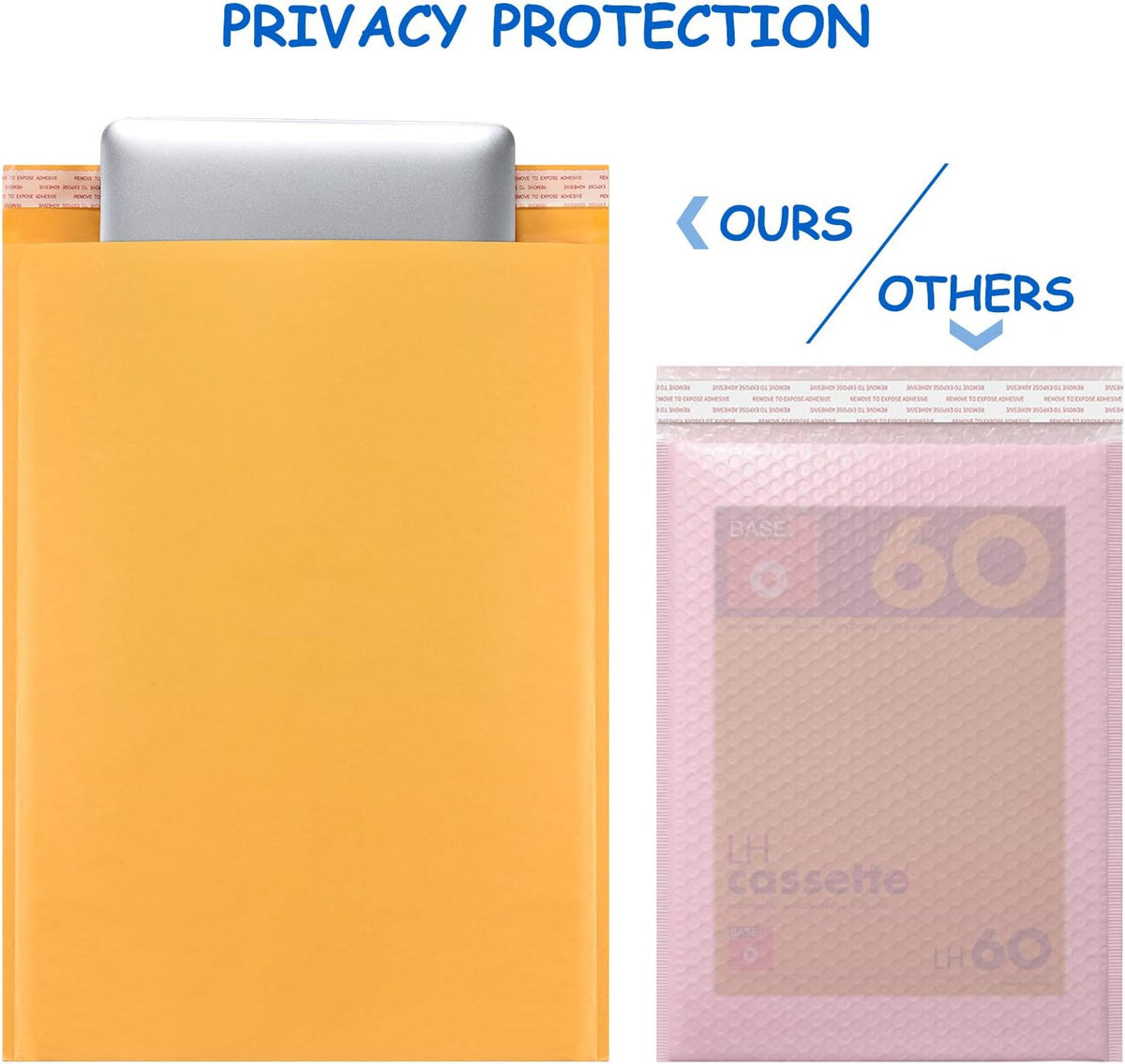 Bubble Mailer #0 Kraft Bubble Mailers Strong Adhesion Padded Envelopes Packaging for Small Business [7.25x9 (Usable