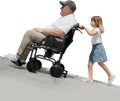 Lightweight Electric Power Assist Transport Wheelchair for Adults, Portable Folding Wheel Chair with Dual 250W