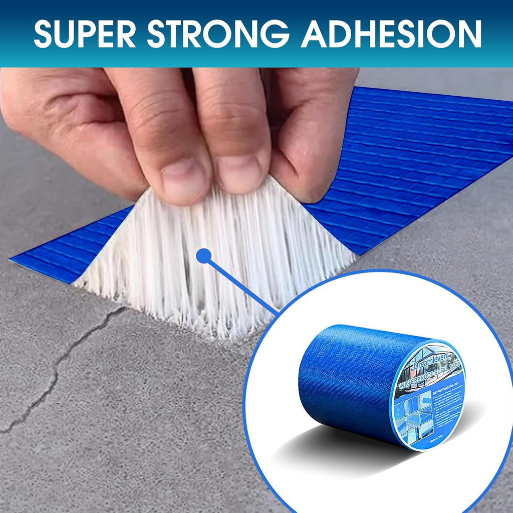 Blue Duct Tape Heavy Duty Waterproof 6 inch x16ft