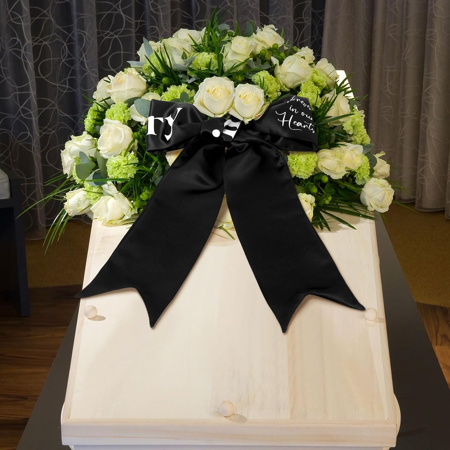 Funeral Sash Memorial Wreath Sash Funeral Ribbon Celebration of Life Ribbon for Casket or Wreath Flowers Memorial