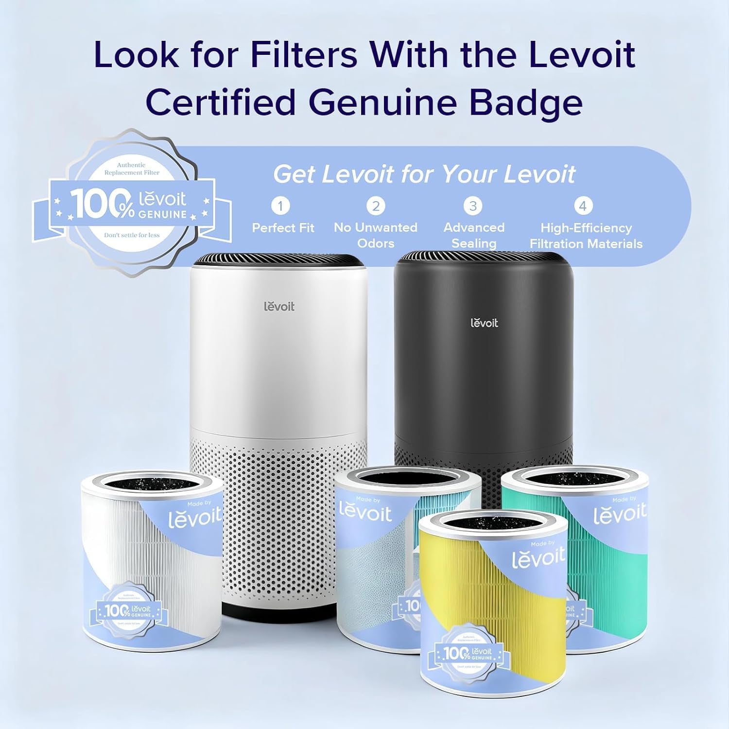 Smart Air Purifiers for Home Large Room Up to 1733 Ft² Core 400S-P | HEPA Sleep Mode, AHAM VERIFIDE, Auto Mode, Air