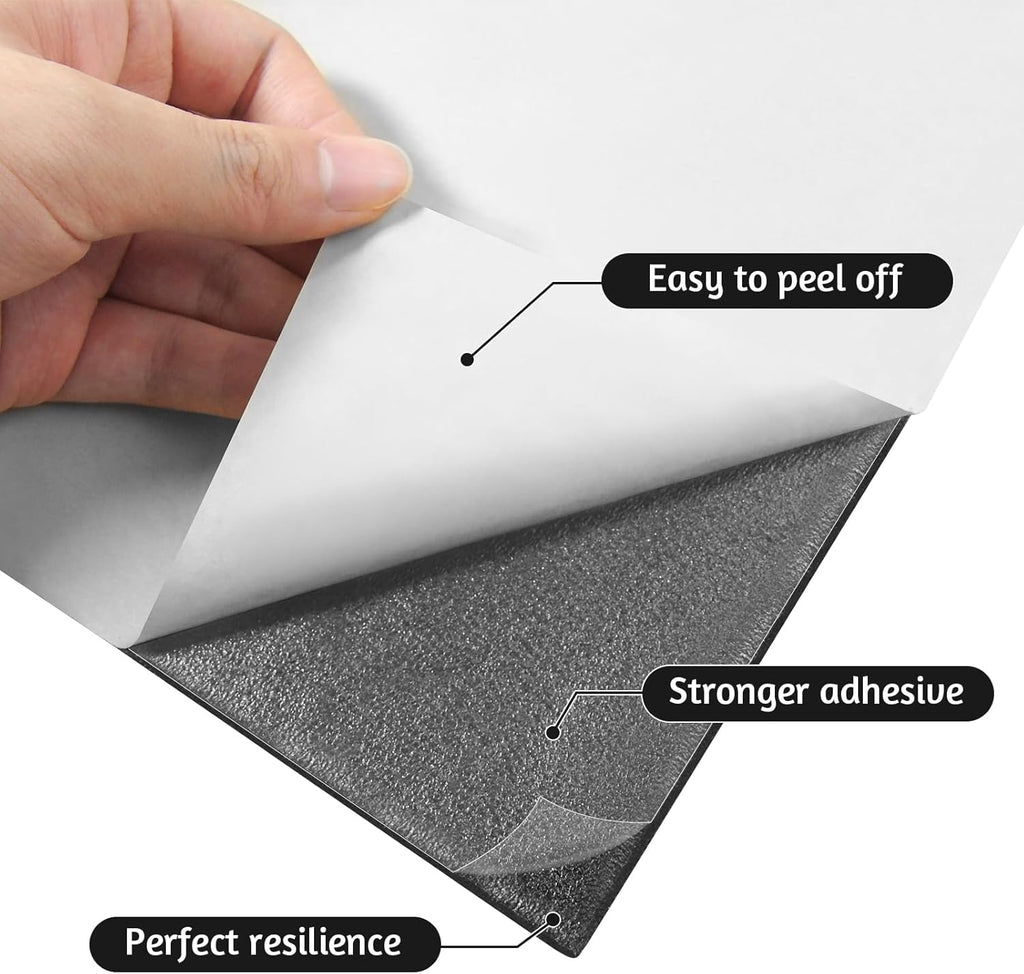 Adhesive Foam Padding Closed Cell Neoprene Foam Sheet, 1/8" x 12" x 59"