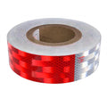 Reflective Tape 2" X 150 Feet Red/White High Intensity Safety Caution Warning Grade Self-Adhesive Waterproof