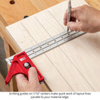 Woodpeckers inDexable Square System, 18 Inch XL Combination Square, Feature Packed Woodworking Tool
