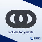 Sigma Engineered Solutions 14002 Weatherproof Round Gasket, Black