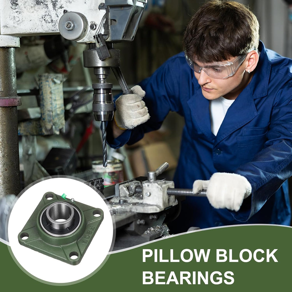 uxcell UCF208 Pillow Block Bearings, 40mm Bore Self Alignment, (ABEC3)