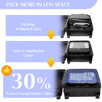 Compression Packing Cubes, 4-Piece Expandable Travel Organizers