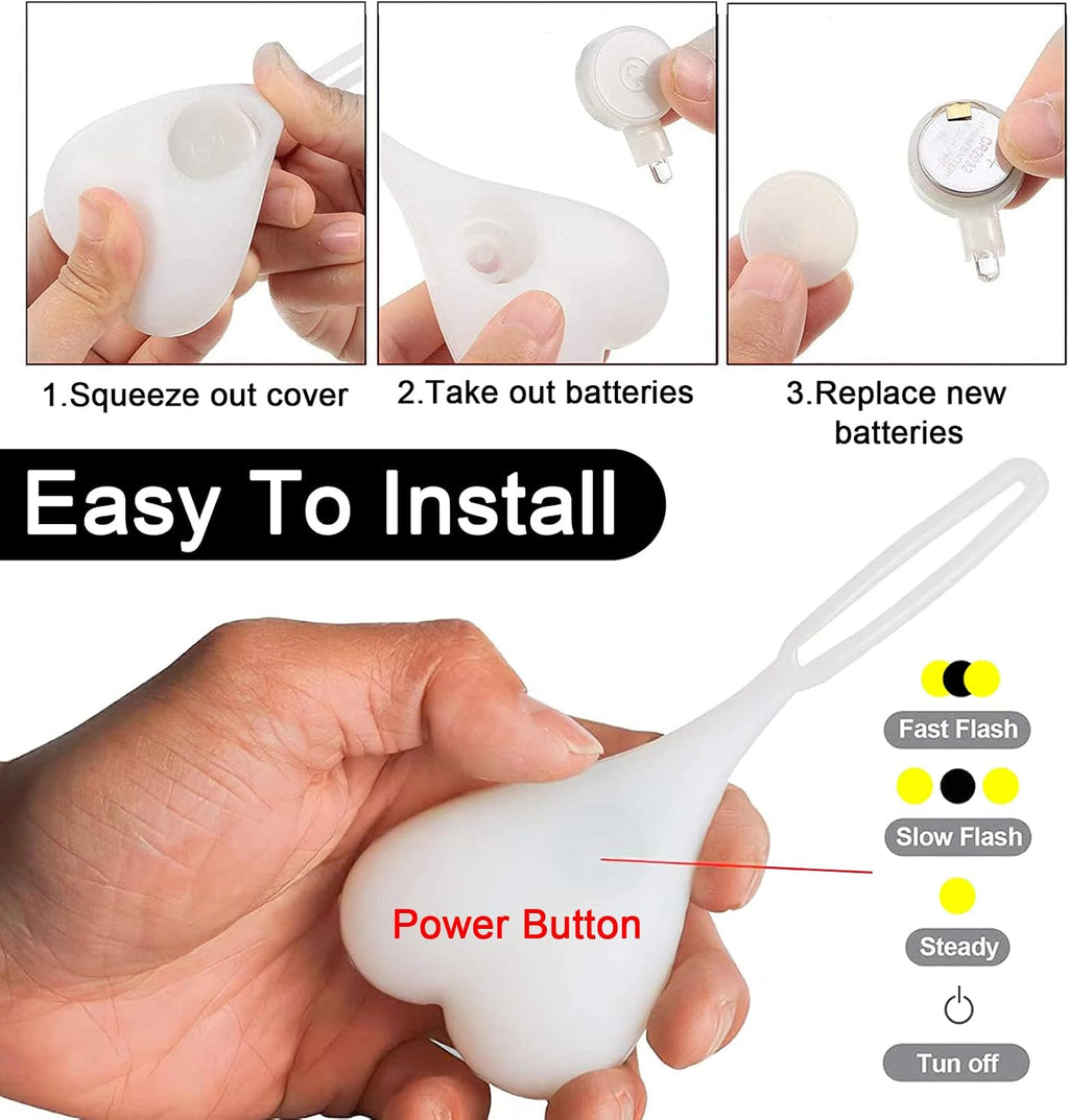 Bike Reflectors LED Bicycle Rear Lights Cycling Balls Tail Light Seat Back Egg Lamp Night Essential Waterproof