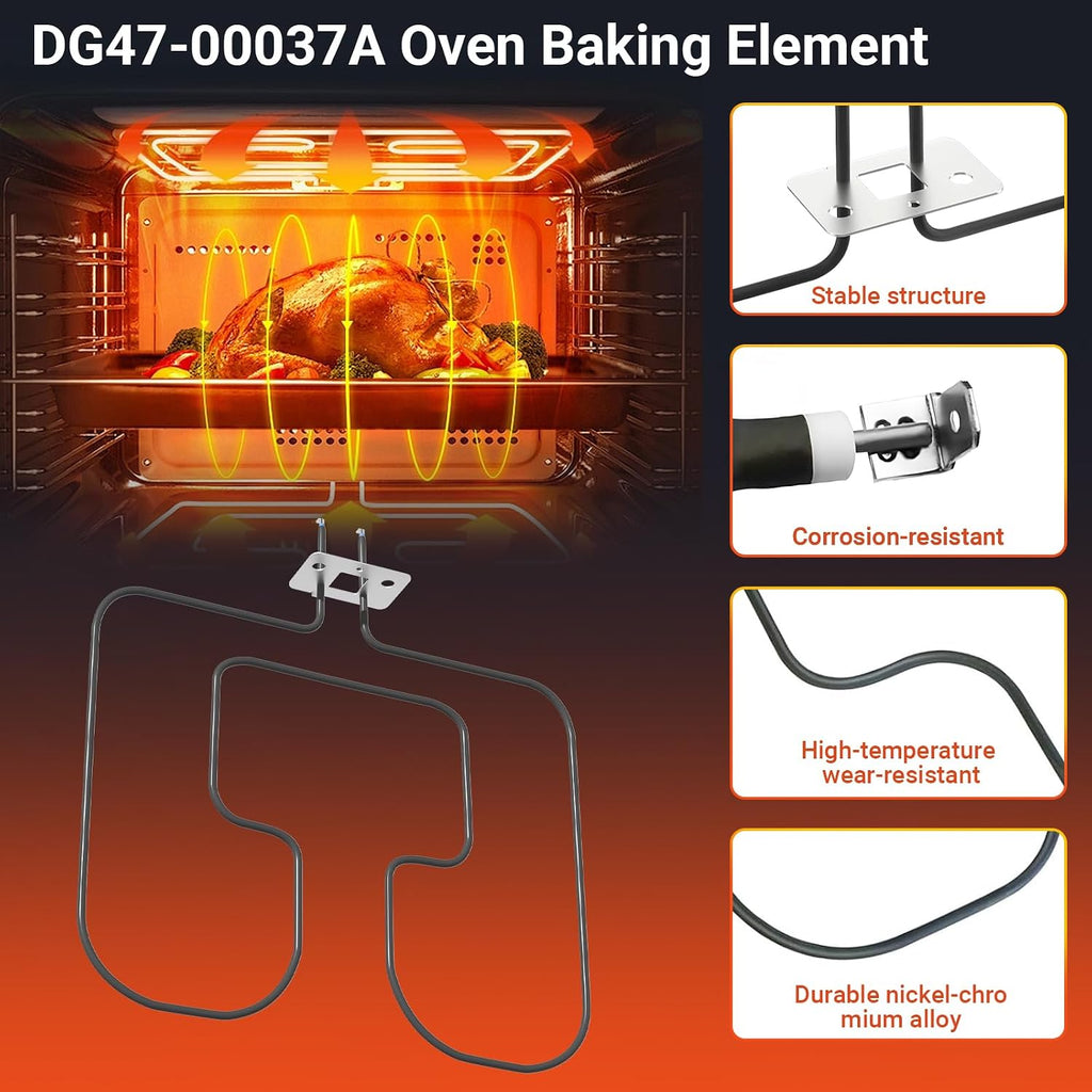 DG47-00037A Range Broil Element fits for Samsung Electric Freestanding