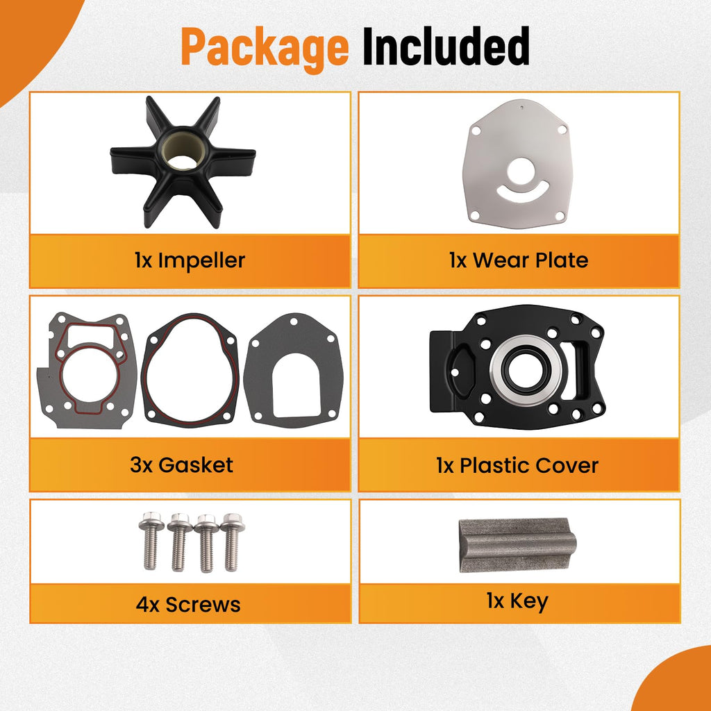 maXpeedingrods 46-8M0113799 Water Pump Impeller Kit for Mercury Outboard