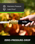 RainPoint Quick Connect Hose Fittings 3/4" GHT - Solid Brass Garden Hose Connectors, No-Leak Design & Universal Fit for Instant Connection (2 Sets)