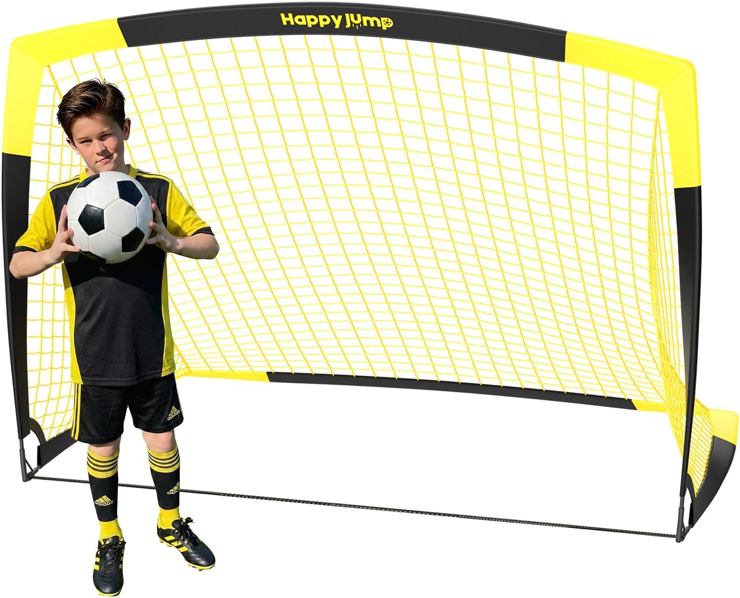 Portable Soccer Goal 7x5 & 5x3.6 FT, Large-Frame Training Net | Great for Kids Ages 6-14 Skill Development, Ideal for