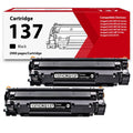 137 Black Toner Cartridge 2-Pack High Yield Replacement for Canon CRG-137