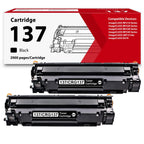 137 Black Toner Cartridge 2-Pack High Yield Replacement for Canon CRG-137