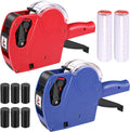 MX-5500 2-Pack Price Tag Gun, 8-Digit with 11,000 Labels & 8 Rollers | 1-Line Pricing Gun Kit for Retail Store