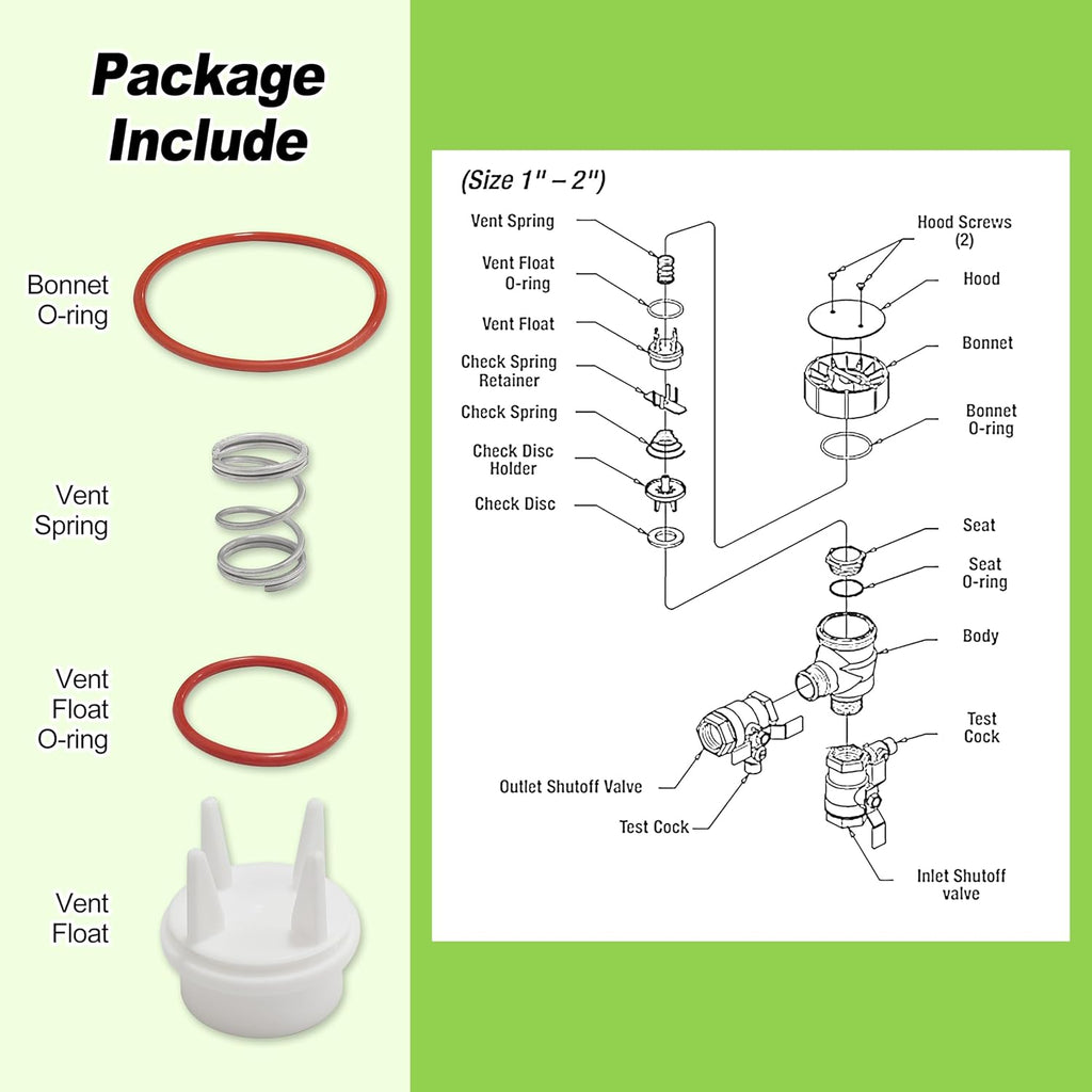 1-Inch 800M4 Vent Float Repair Kit Replacement for 0887715 RK 800M4-FR-V1