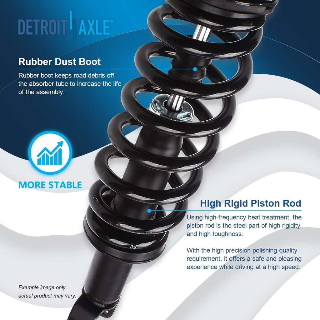 Detroit Axle - 2 Front Struts for 4WD 2009-2018 Dodge Ram 1500