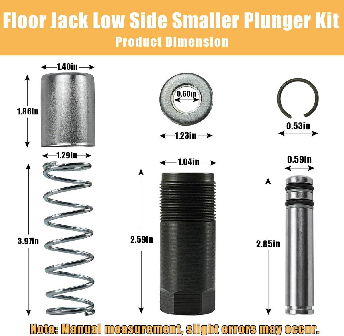 Floor Jack Parts for 3 Ton Hydraulic with Dual Pump for P-ittsburgh Engine