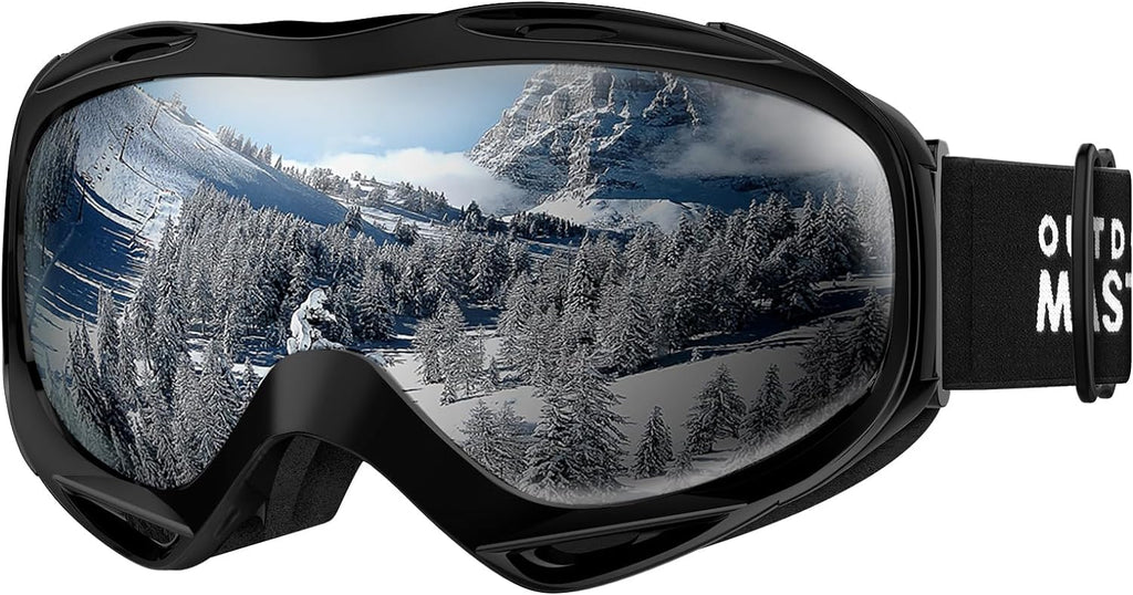 OTG Ski Goggles, Snowboard Goggles for Men, Women & Youth | Over Glasses Ski Goggles with Anti-fog UV400 Protection