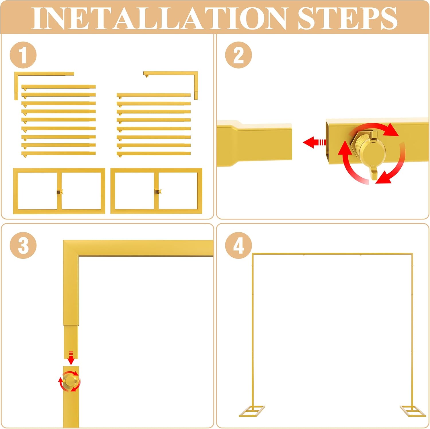 8x8FT Backdrop Stand Heavy Duty Pipe and Drape Kit Adjustable