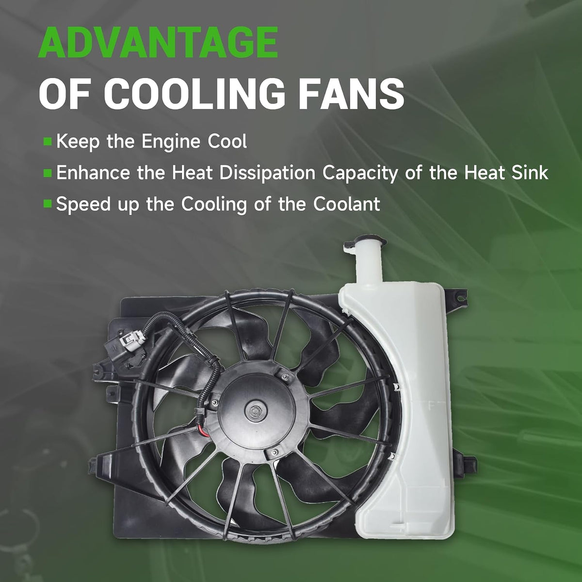 munirater Radiator Cooling Fan Replacement for Elantra 2014-2016