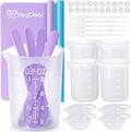 Silicone Measuring Cups Kit for Epoxy Resin 250&100ml Mixing Cups