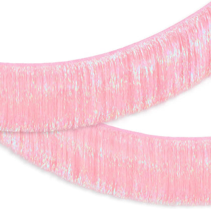 Party Decorations Light Pink Fringe Banner - 4 ft. | Bachelorette Party Supplies, Birthday Photo Booth, Bach Decor