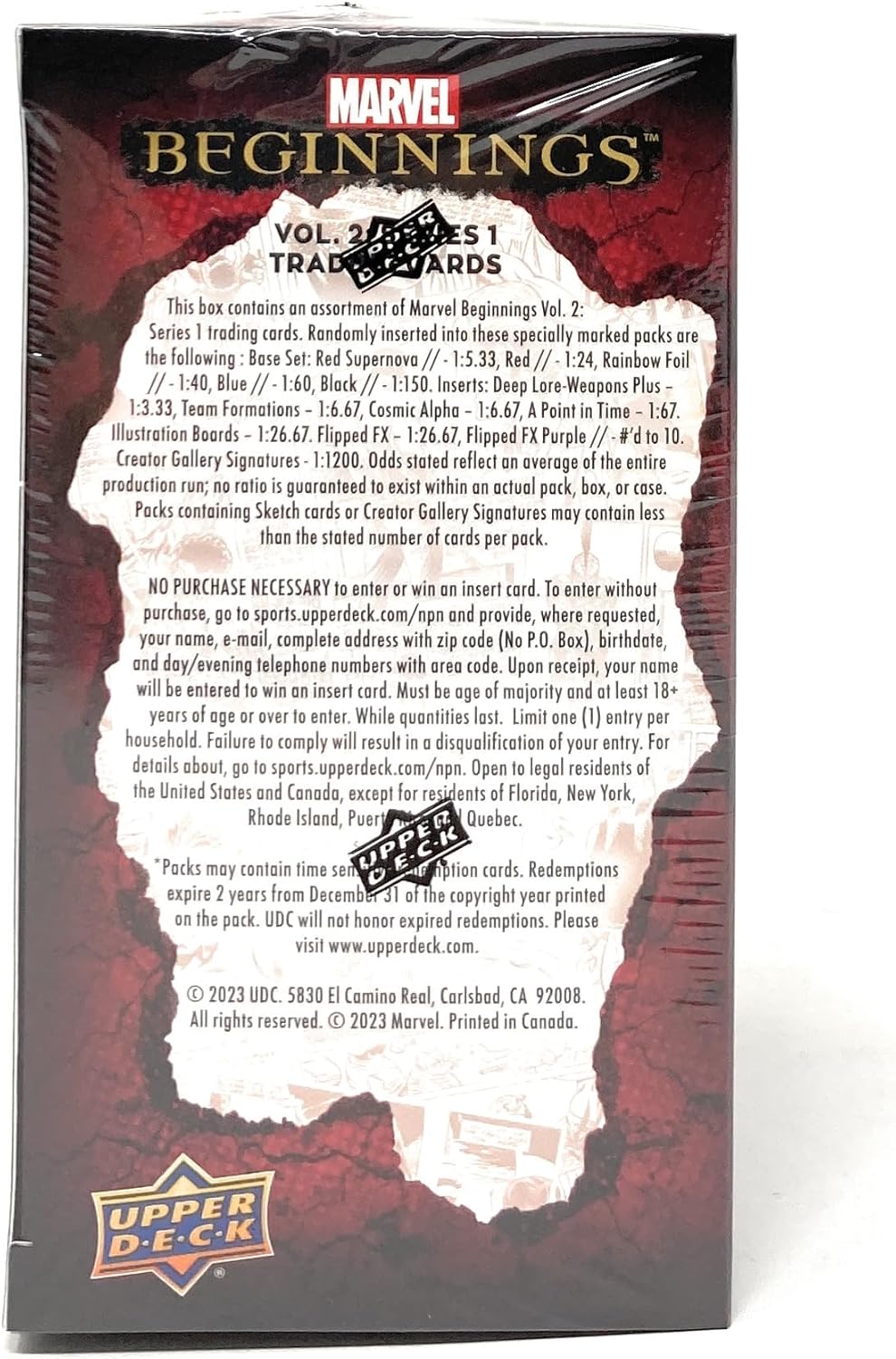 Marvel Beginnings Volume 2: Series 1 Trading Card Blaster Box