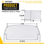 Refrigerator Door Bin for Kenmore 106.51133213 (2-Pack)