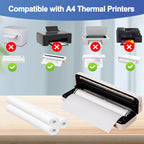 3 Rolls Thermal Printer Paper 8.3''x11'', Thermal Paper Quick-dry