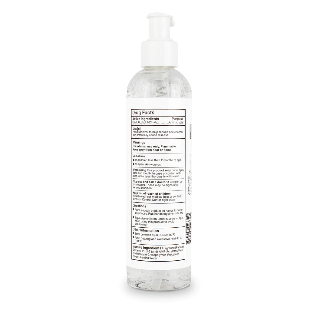 Scented Hand Sanitizer with Lemon Zest Scent - Moisturizing Clear Gel with Vitamin E & Antimicrobial Formula