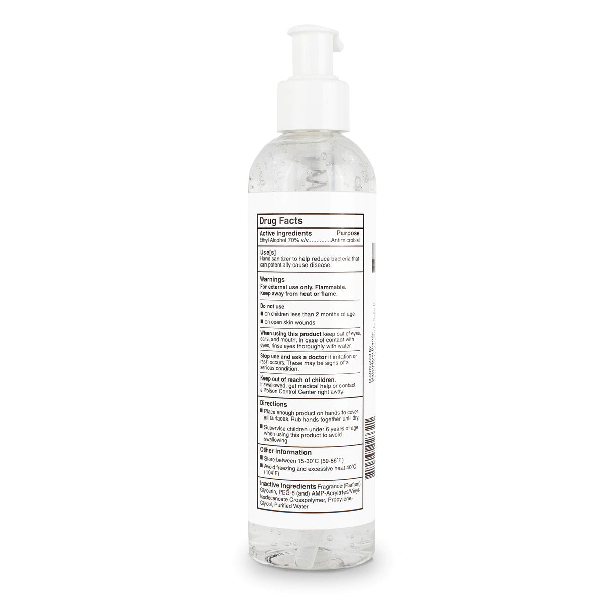 Scented Hand Sanitizer with Lemon Zest Scent - Moisturizing Clear Gel with Vitamin E & Antimicrobial Formula