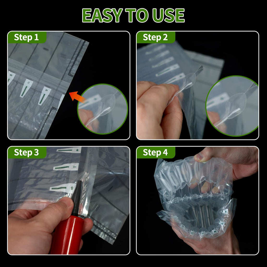 30 Pack Wine Bags for Travel, Inflatable Bottle Protector Sleeve