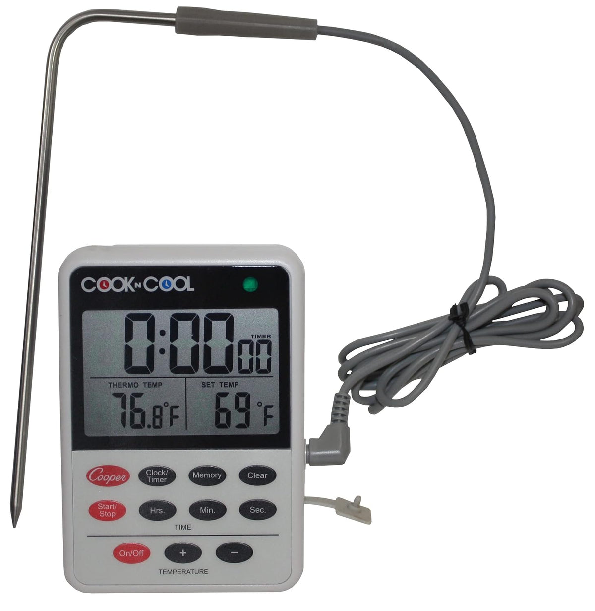 DTT361-01 Digital Meat Thermometer, Cooling Thermometer (Cook N Cool - Cooking and Cooling Temperature Monitor)