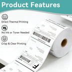 3000 Pcs 4"x6" Direct Thermal Shipping Labels, 12 Rolls of 250