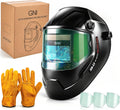 180° Panoramic Welding Helmet Auto-Darkening, Solar Powered Weld Helmet | 1/1/1/1 True Color Welding Shield with 2