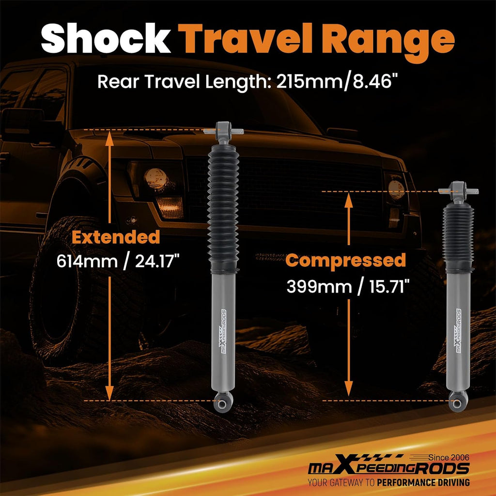 maXpeedingrods 3.5-6" Rear Shocks for Jeep Wrangler TJ 4WD 1997-2006