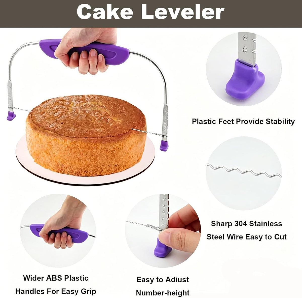 Cake Decorating Supplies Kit with 12" Aluminum Rotating Cake Turntable Stand, Professional Baking Tools, Cake