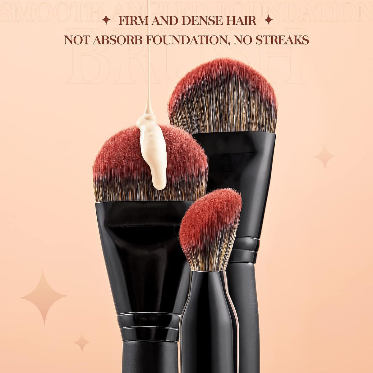 Foundation Brush for Liquid Makeup, Angled Face Makeup Brush, MUL02
