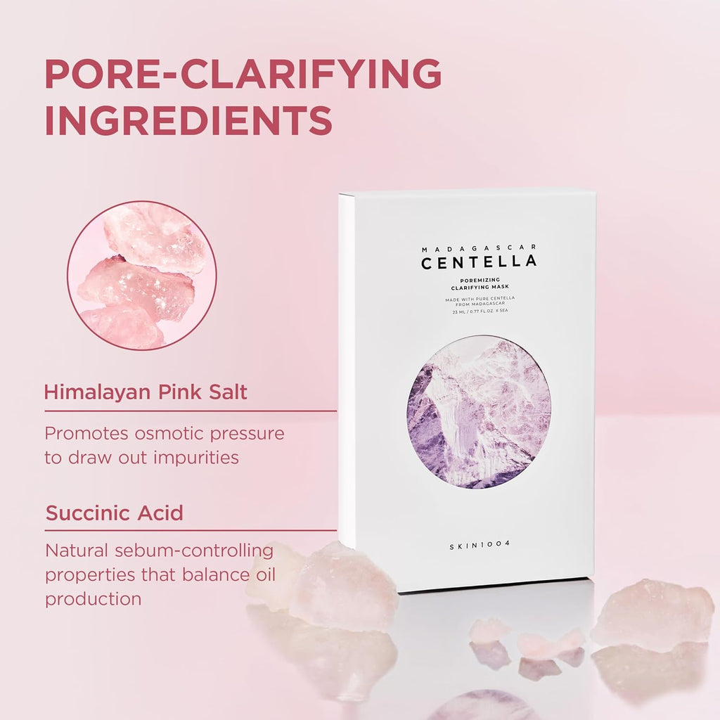 Poremizing Clarifying Mask, Face Mask Skincare for Pore Elasticity, Pore Minimizer for face, Gentle Exfoliating Sheet