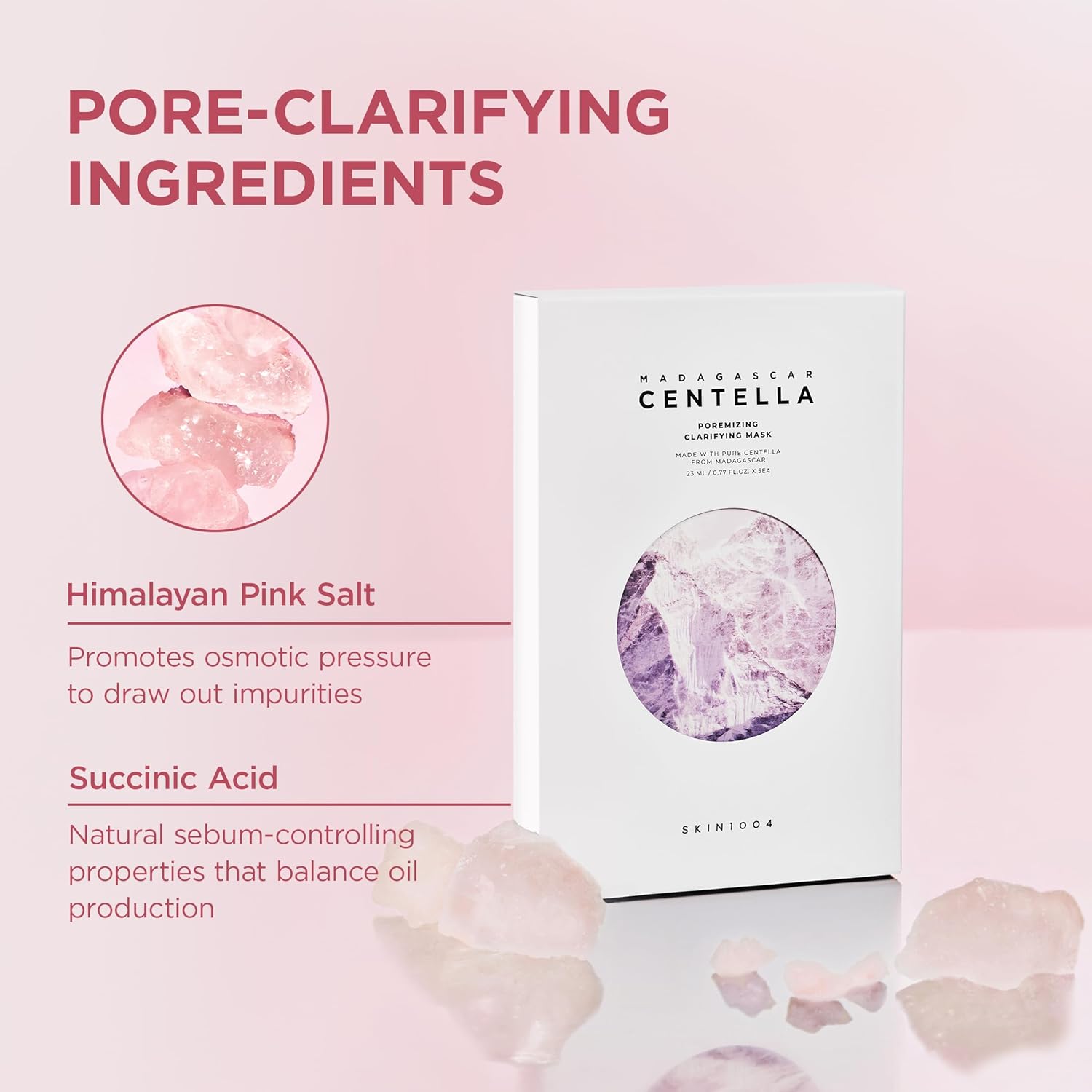 Poremizing Clarifying Mask, Face Mask Skincare for Pore Elasticity, Pore Minimizer for face, Gentle Exfoliating Sheet